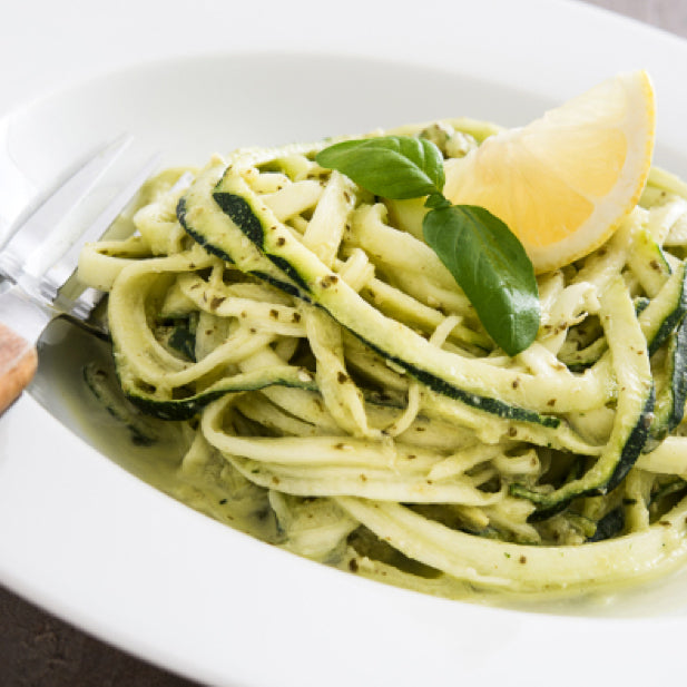 Pitta-Pacifying Recipe: Raw Zucchini & Mint Walnut Pesto