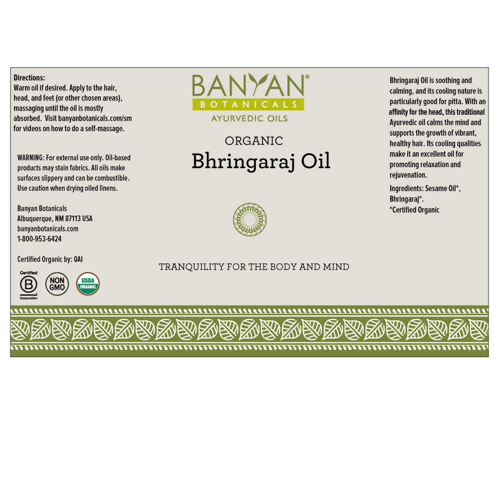 BHRINGRAJ Oil (2 x 500ml bottles) USDA Certified Organic | Ayurvedic Scalp hotsell Massage Oil Made with Certified Organic Herbs by Gopala Ayurveda