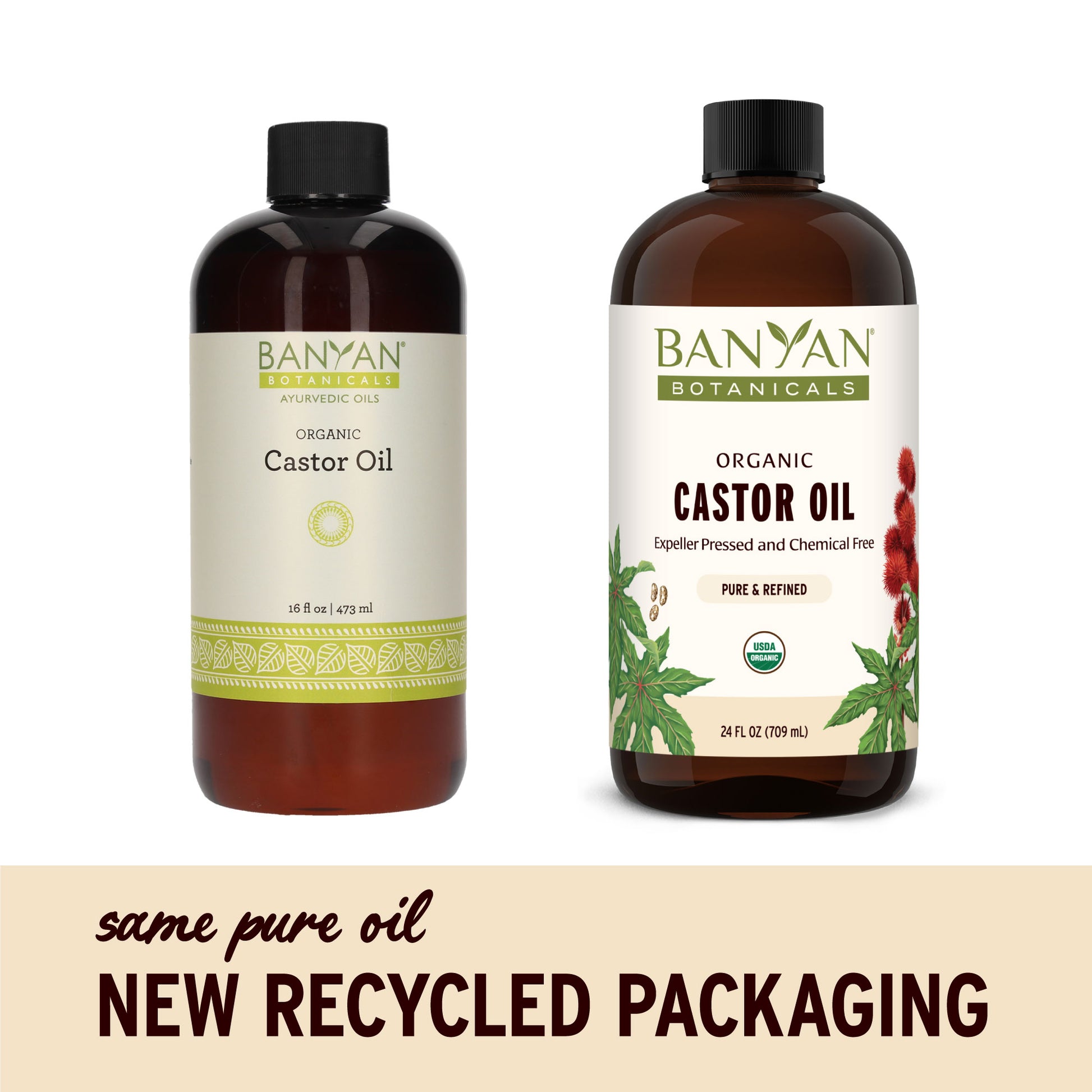 24 fl oz: Castor Oil Branding