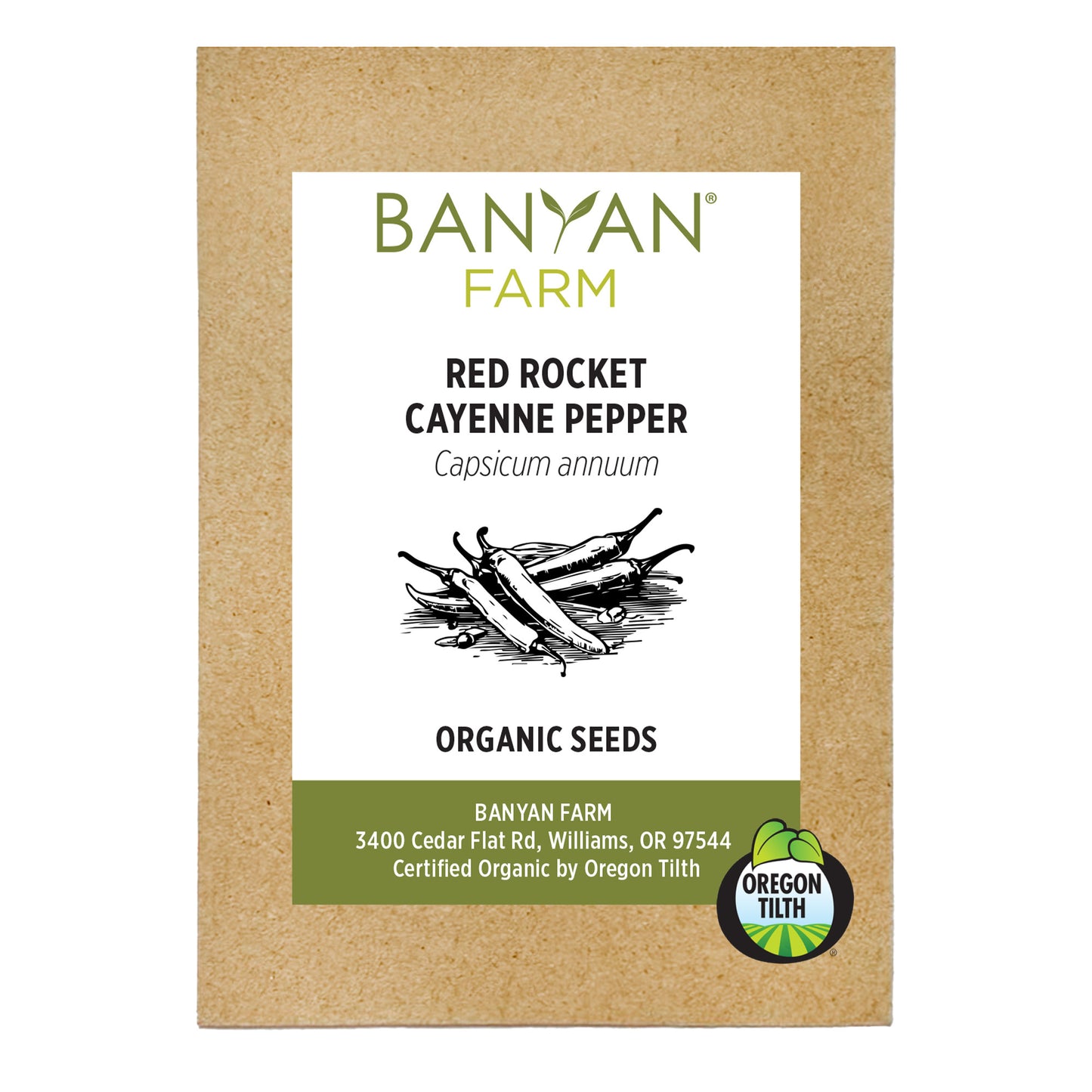 Red Rocket Cayenne Pepper Organic Seeds