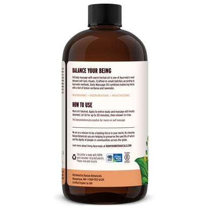 24 fl oz: Daily Massage Oil How to Use