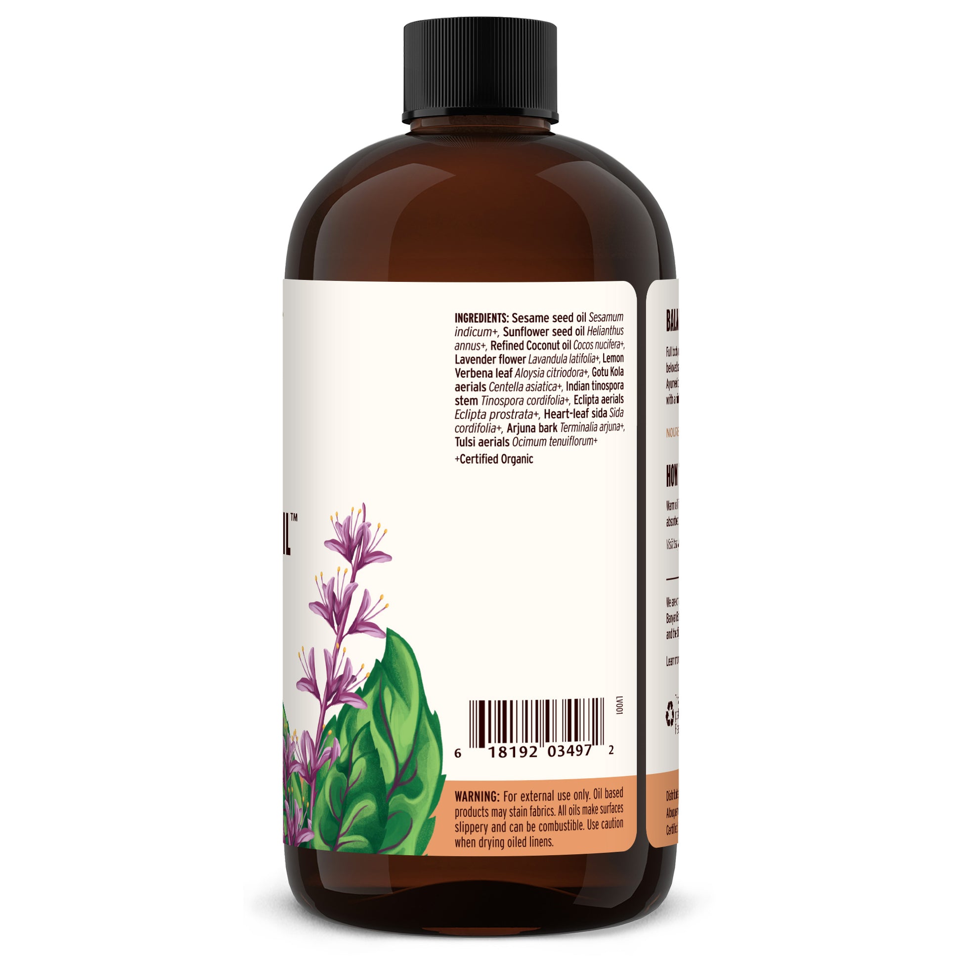 24 fl oz: Daily Massage Oil Ingredients