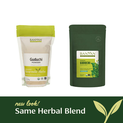 1/2 lb: New Look! Same Herbal Blend. Showing the new and old branding 1/2lb bag