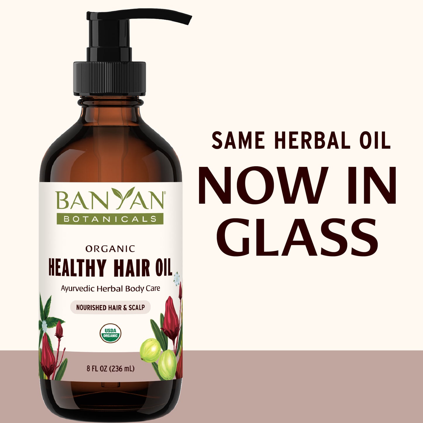8 fl oz: Healthy Hair Oil Rebrand