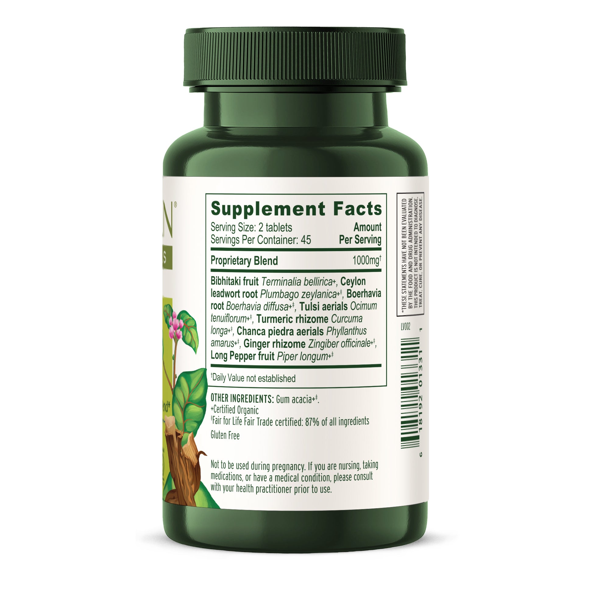 Healthy Kapha Tablets Supplement Facts