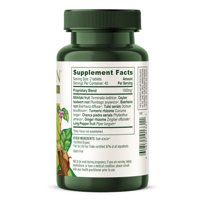 Healthy Kapha Tablets Supplement Facts