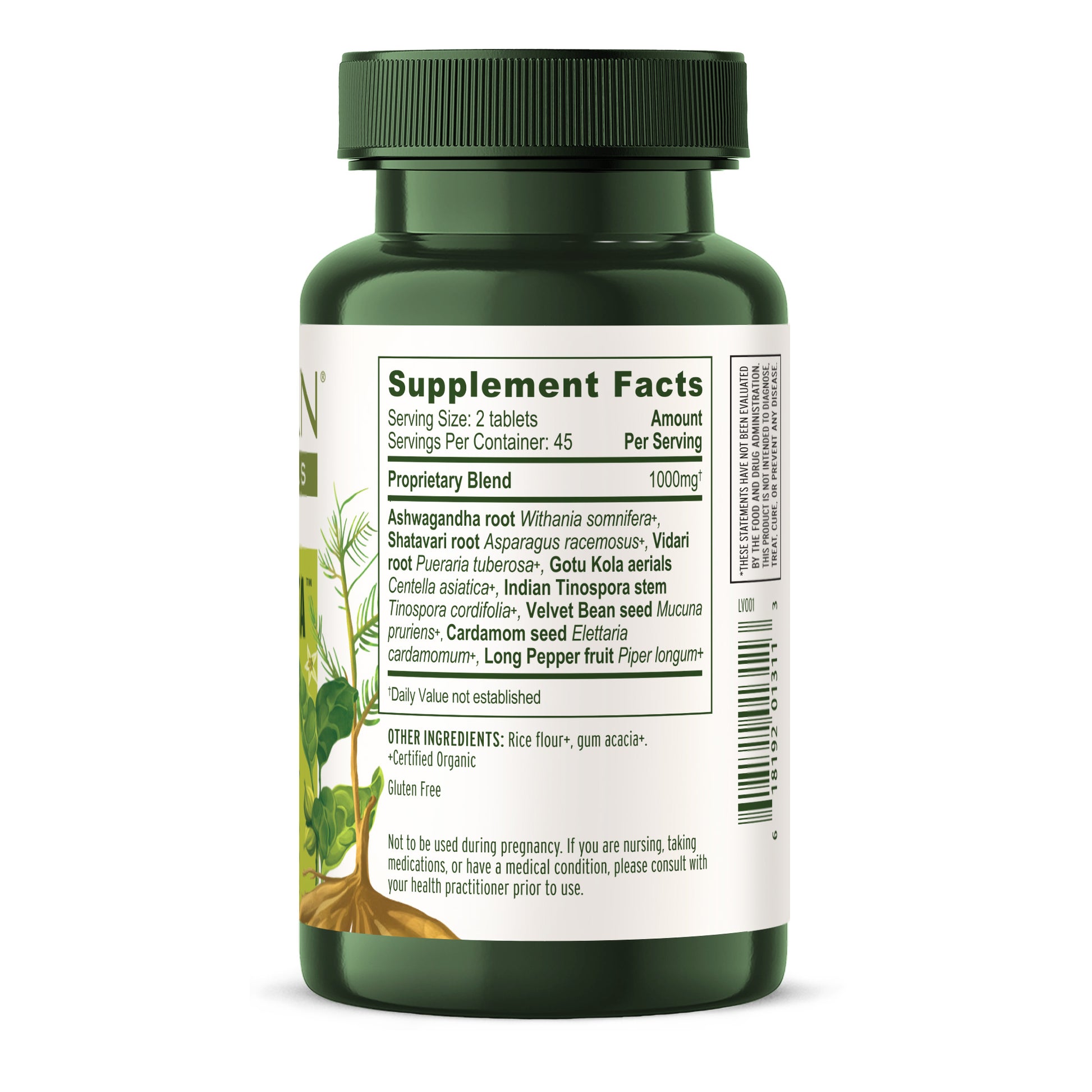 Healthy Vata Tablets Supplement Facts