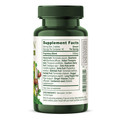 Heart Formula Tablets Supplement Facts