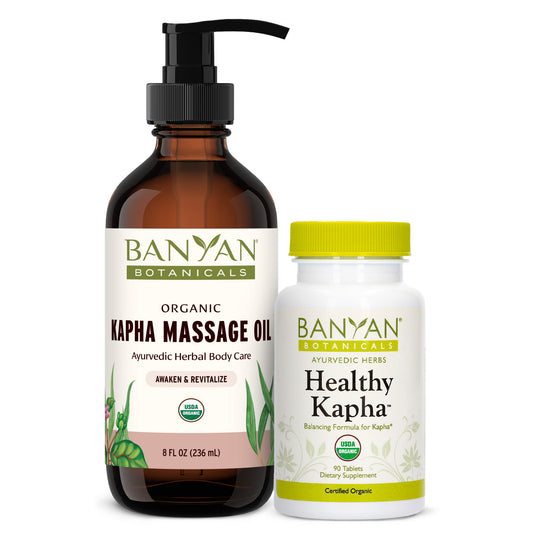 Kapha Tablets and Herbal Oil Balancing Bundle