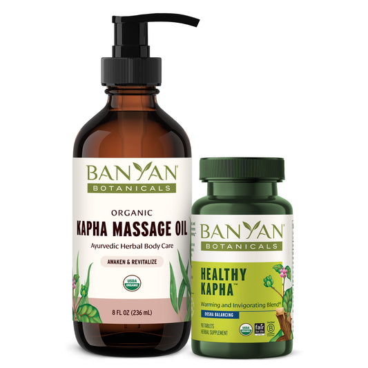 Kapha Tablets and Herbal Oil Balancing Bundle