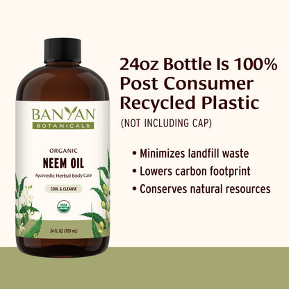 24 fl oz: Neem Oil Post Consumer Recycled Plastic