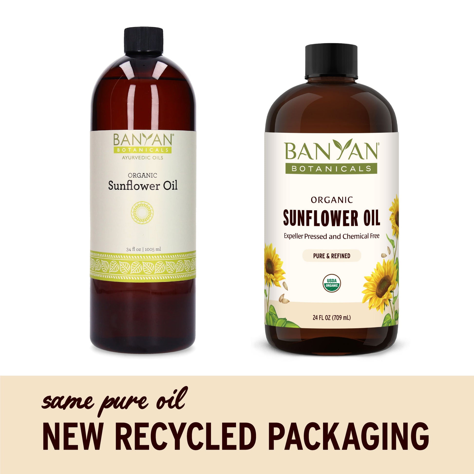 24 fl oz: Sunflower Oil Branding