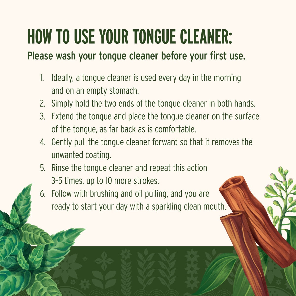 How to use your tongue cleaner