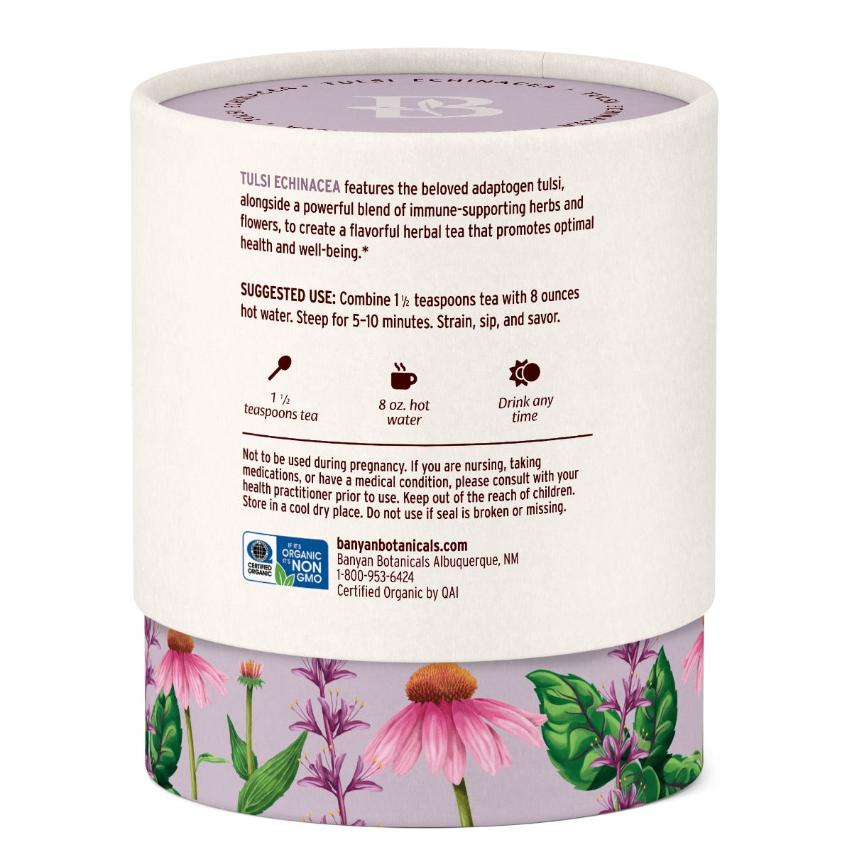Tulsi Echinacea Immune Support Tea Suggested Use