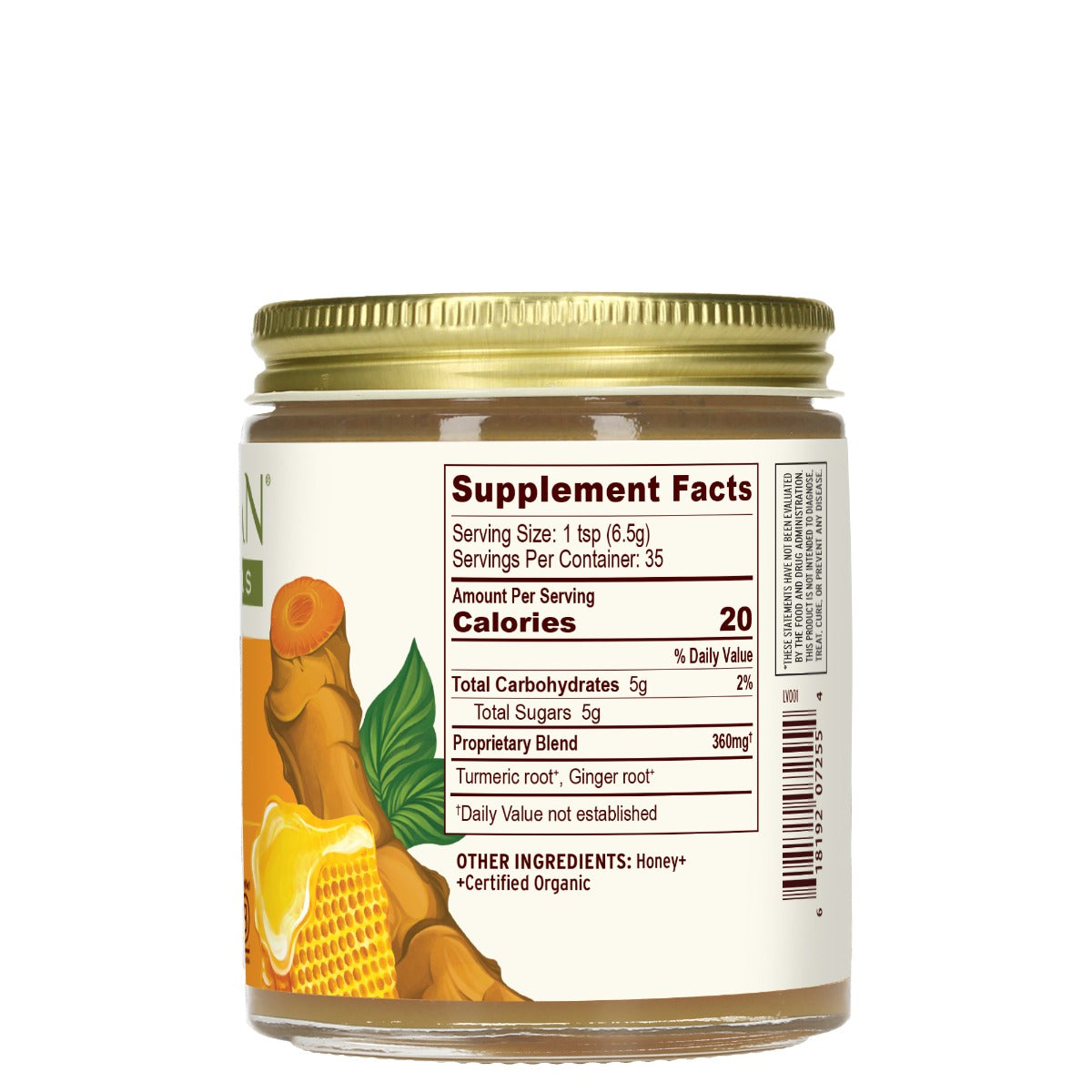 turmeric honey jar side c