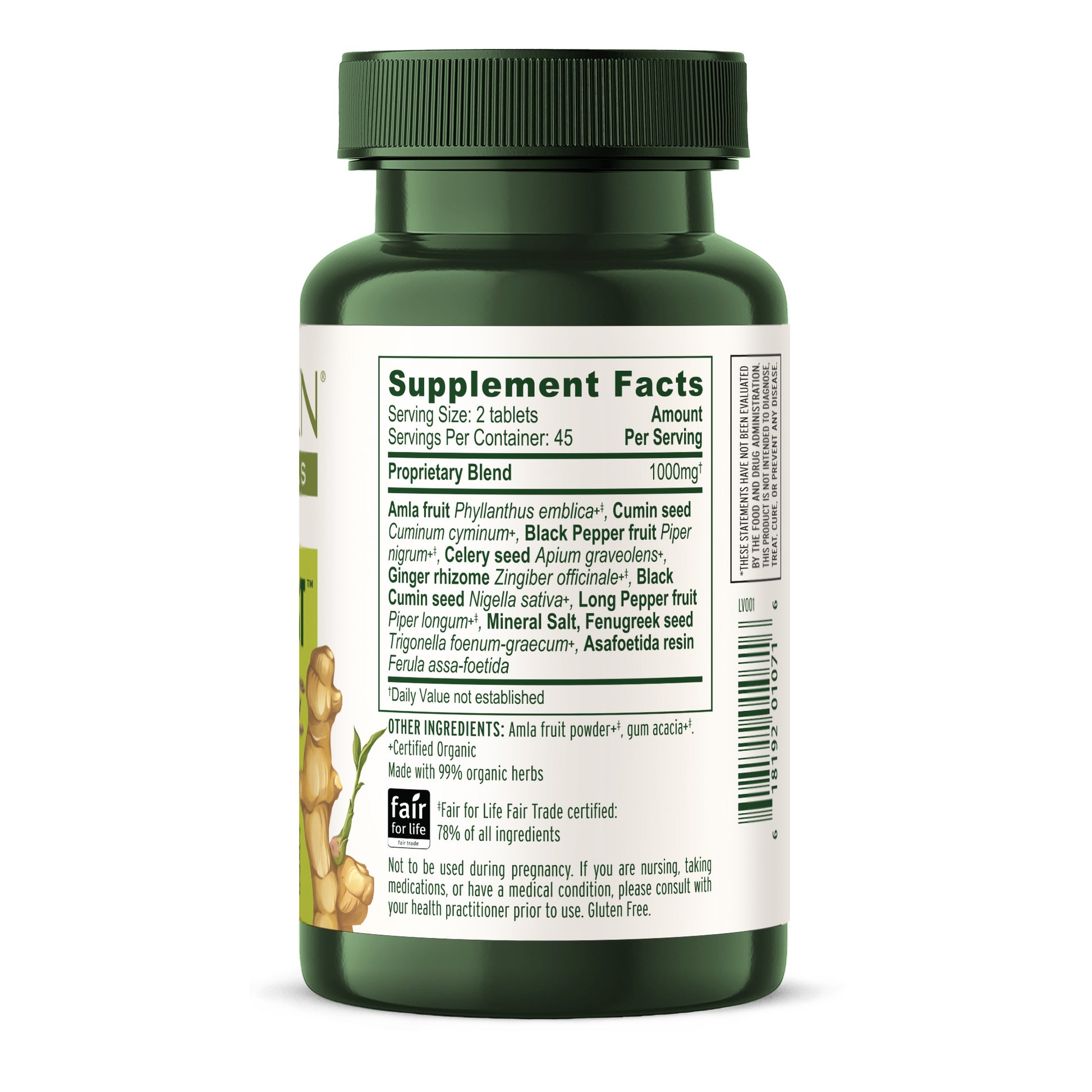 Vata Digest™ tablets Supplement Facts